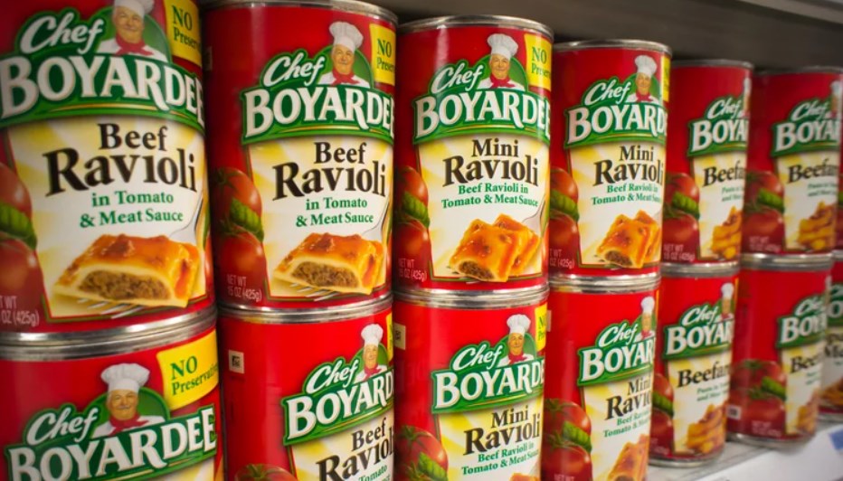 canned ravioli