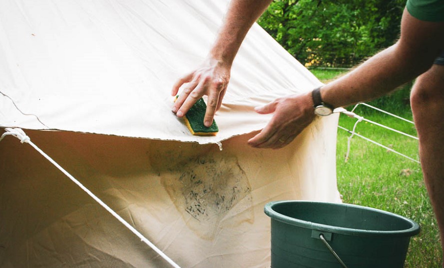 How to clean a tent with mold