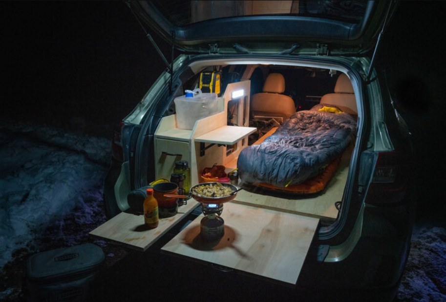 can you sleep in your car during winter camping: Safety guide