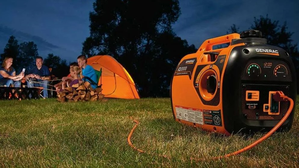 ground portable generator when camping